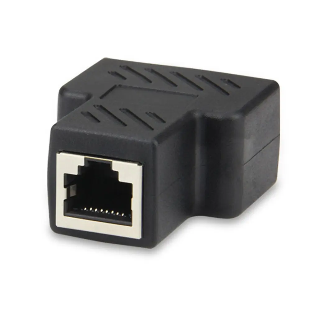 The New Pair Connector RJ45 Uses a One In Two Pair Connector Extender For The Simultaneous Internet Connection Network Head