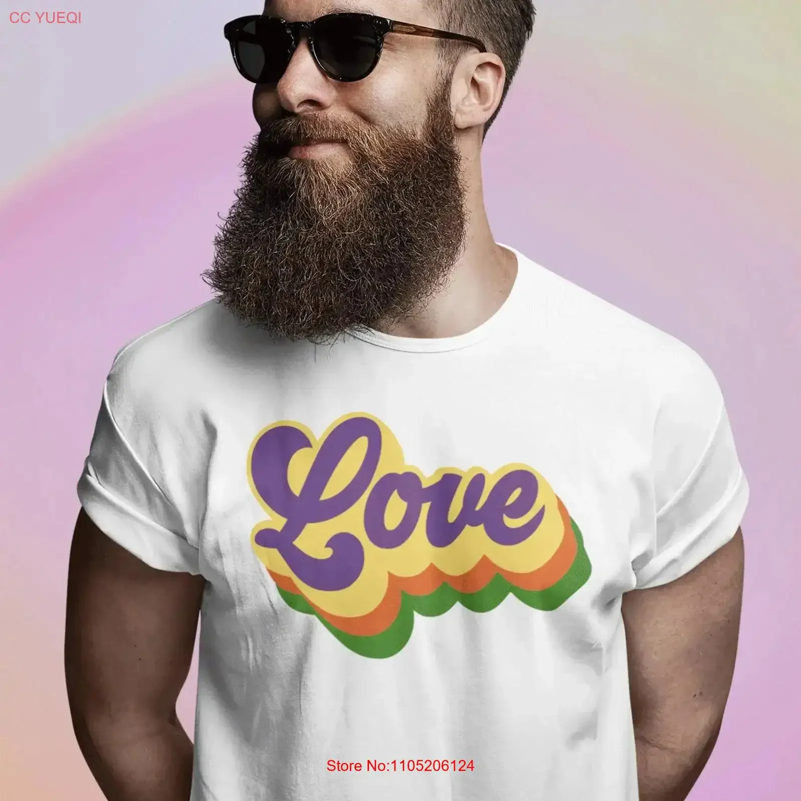 

Groovy love shirt gay pride gift and proud T mens ladies lesbian LGBTQ vintage Washed Stylish Versatile Casual graphic