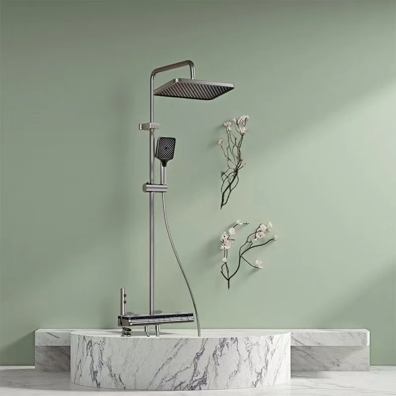 Интеллектуальный набор душевых насадок с постоянной температурой и 59 прецизионным медным корпусом, 4 функции для выхода воды и давления воздуха