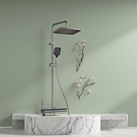 Intelligent Constant Temperature Shower Head Set With 59Precision Copper Body 4Functions For Water Outlet And Air Pressurization