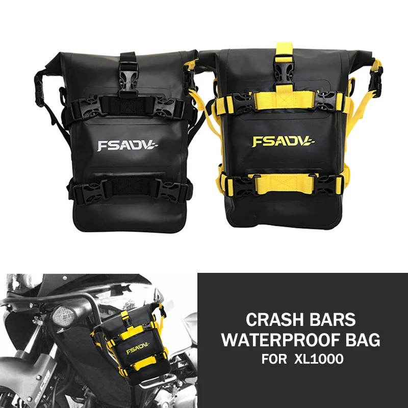 

Motorcycle Frame Crash Bars Waterproof Bag For HONDA VARADERO XL1000 XL 1000 Bumper Repair Tool Placement Bag