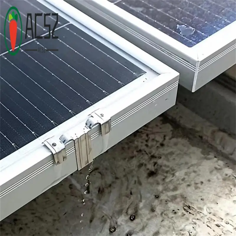 AC52-20PCS Photovoltaic Panel Drainage Buckle Surface Plate Solar Panel Water Drain Clip For Solar Panel Draining 40Mm Easy To U