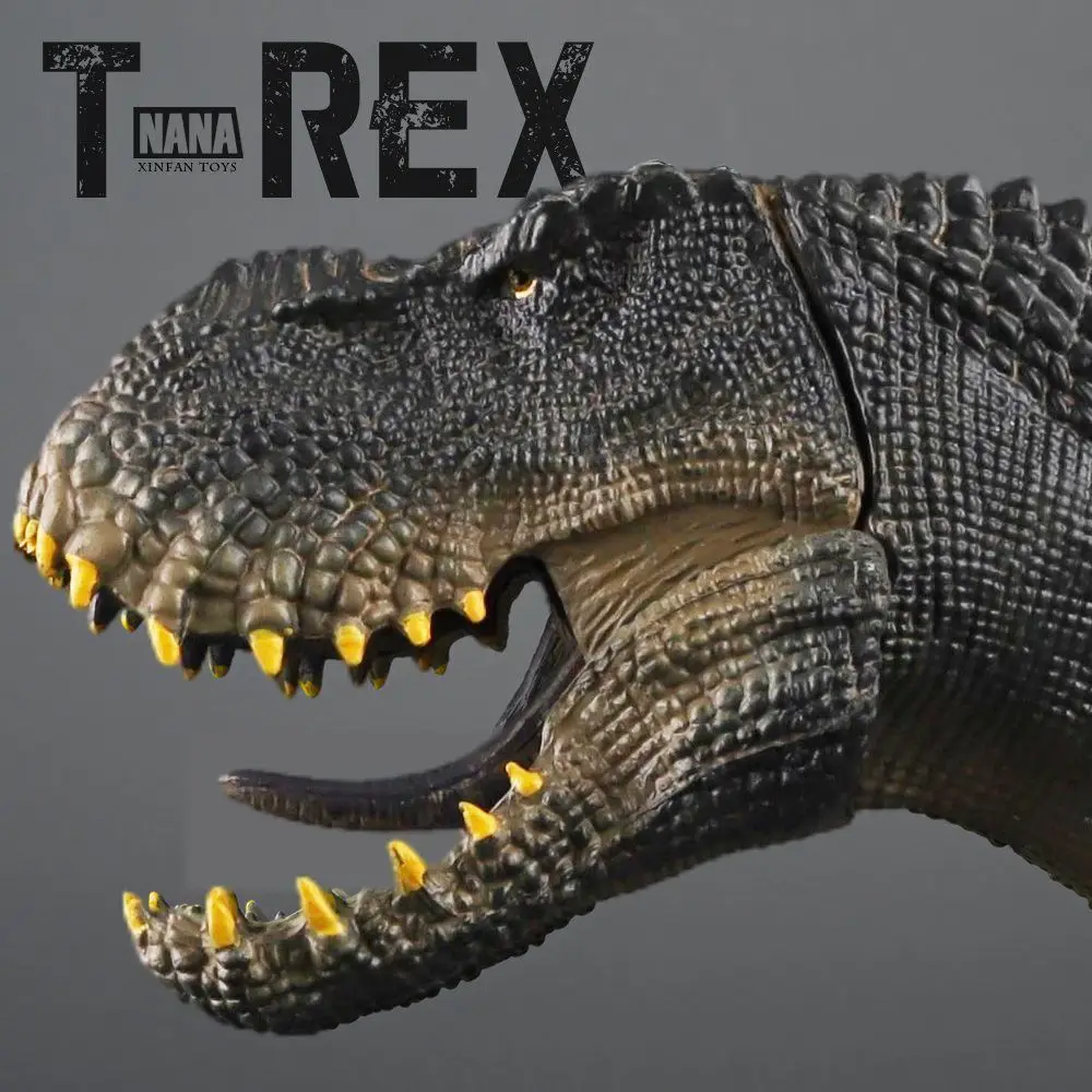 

Реалистичная фигурка динозавра V-Rex из Юрского периода с подвижной челюстью, прочная пластиковая модель доисторического существа для коллекции и игр