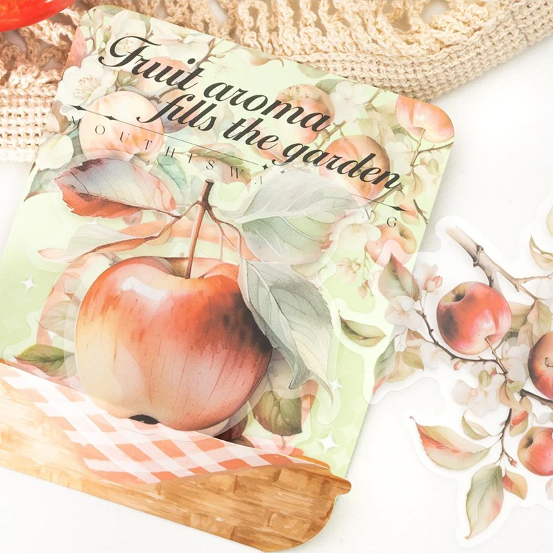 Mr. Paper 6Style 10Pcs/bag Fruitful Garden Theme Sticker Pack DIY Handbook Scrapbook Photo Frame Journal Phone Case