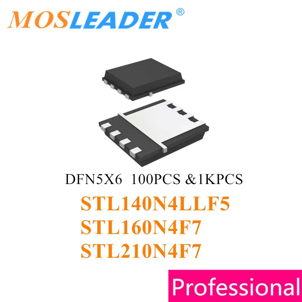 

Mosleader STL140N4LLF5 STL160N4F7 STL210N4F7 DFN5X6 DFN5*6-8 100pcs 1000pcs QFN8 N-Channel 40V Chinese high quality