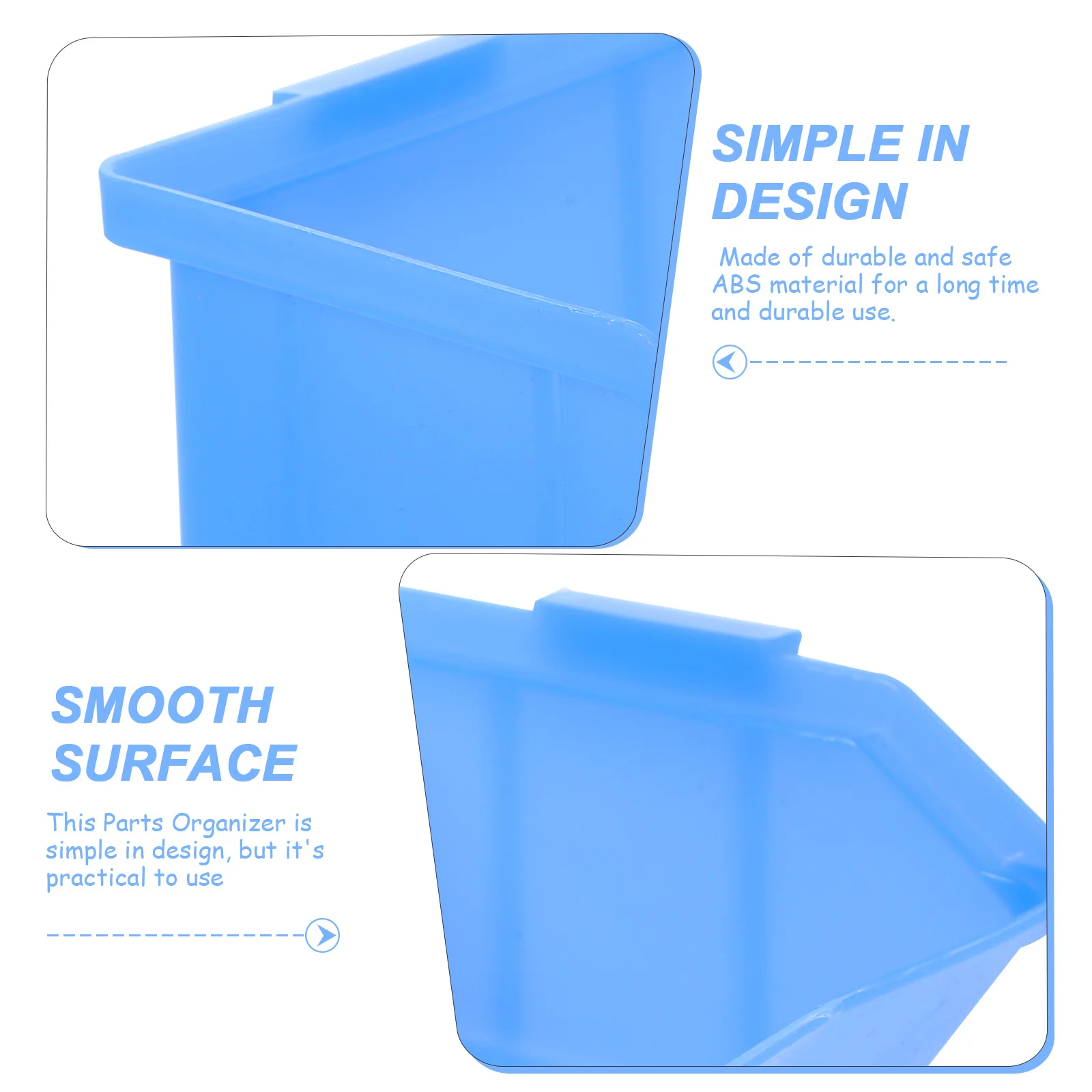 

8pcs Stackable Parts Organizer Box Plastic Storage Bins For Small Components Tools Craft Garage Warehouse Organization