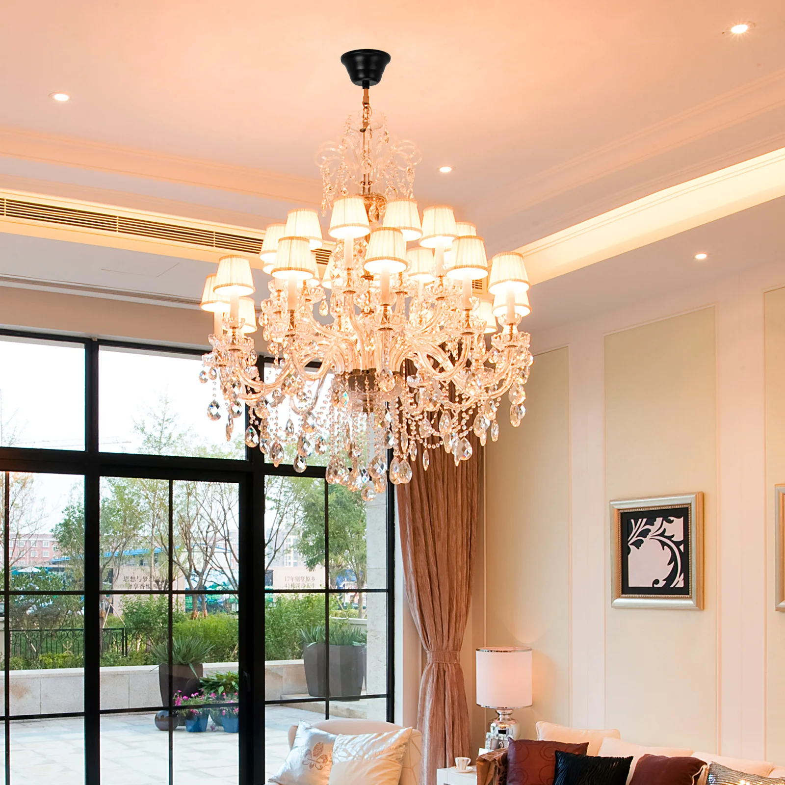 4 Sets Ceiling Lights Chandelier Tray Household Lamp Base Plate for Suite Professional White Home Hanging Chassis