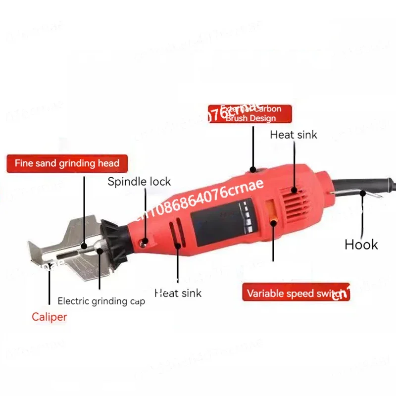 Efficient Chain Grinder Portable Electric Handheld File Grinding Machine Emery Grinding Head Accessaries Without Dismantling