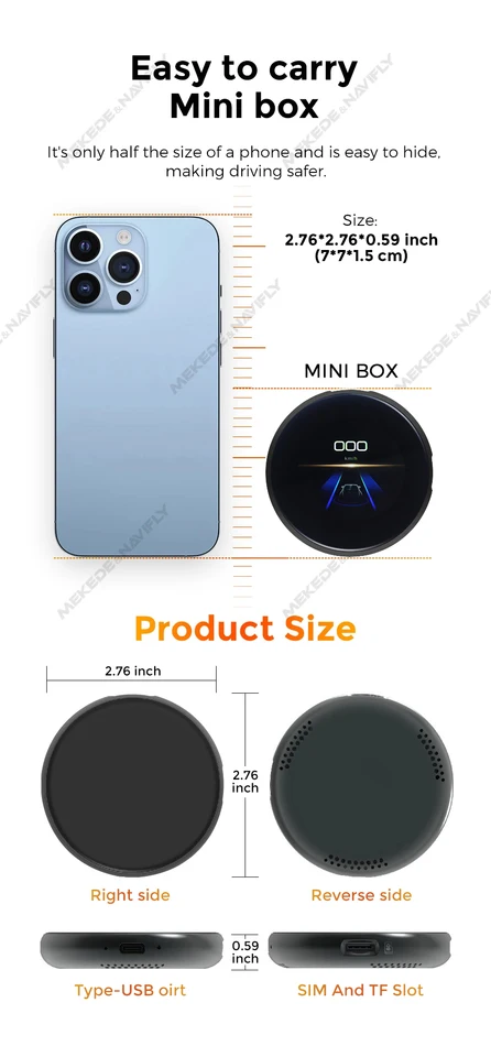 Wireless CarPlay Android Auto AI Box for ID6 ID7 ID8 ID8.5 ID9