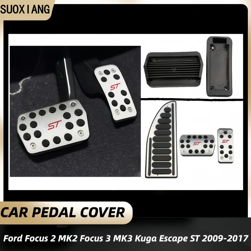 

Car Accelerator Gas Brake Foot Rest Pedal Cover for Ford Focus 2 MK2 Focus 3 MK3 Kuga Escape ST 2005-2019 Interior Accessories