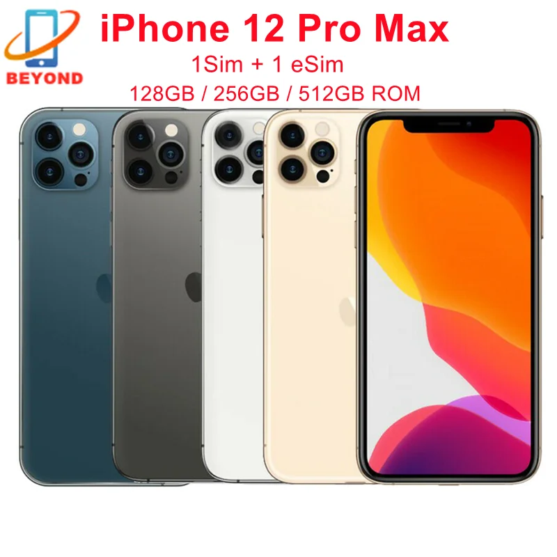 Apple-iPhone 12 pro max,128 GB, 256 GB, 512GB rom,オリジナル,6.7