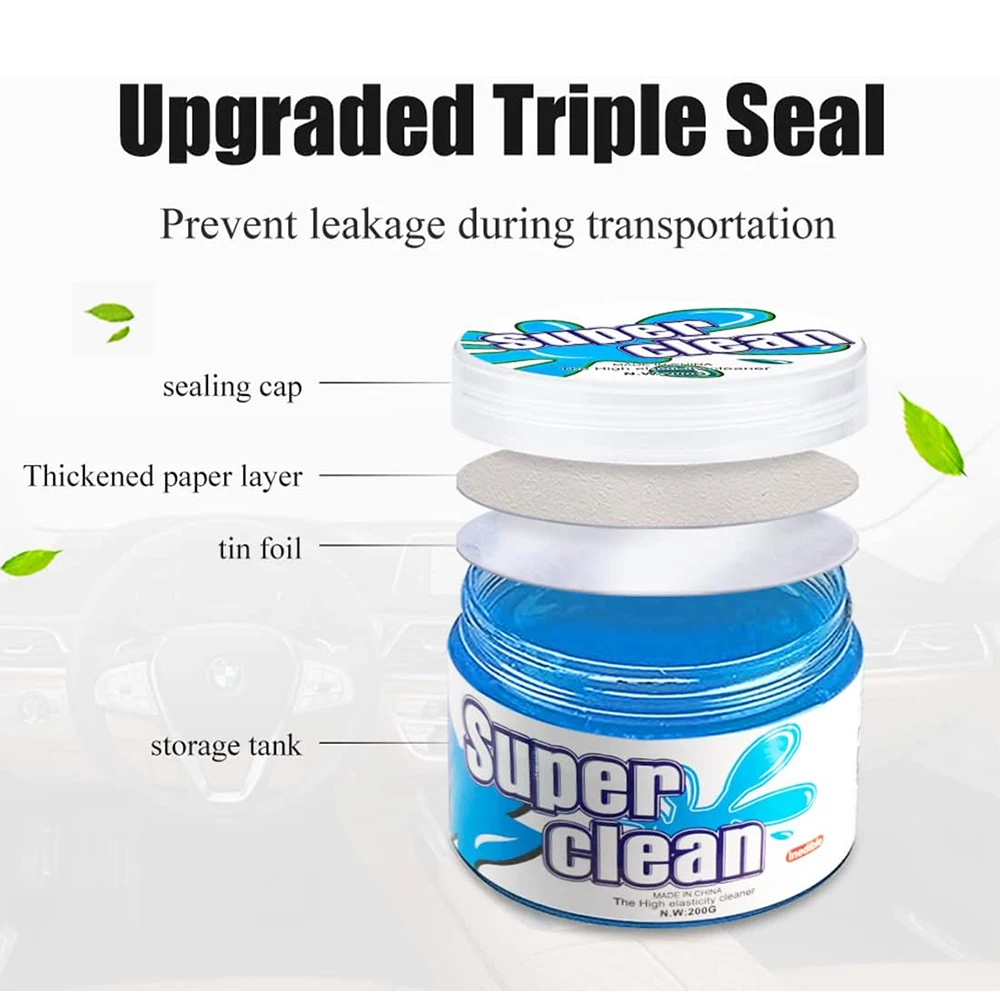 200G Dust Cleaning Gel Cleaning Putty For Car Dash Vent Office Electronics Cleaning Kit Laptop Calculators Speakers Printers