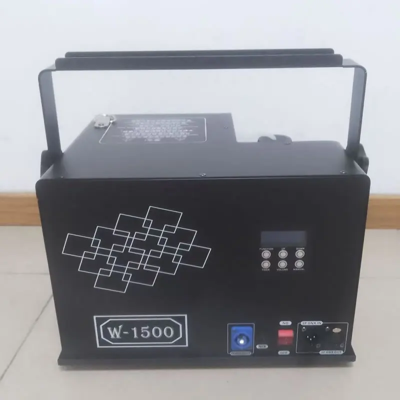 Mini 1500W Fog Haze Machine DMX Control DJ Stage Fog DMX Water-based Mist for Disco Show Wedding HalloweenEffects Fogger
