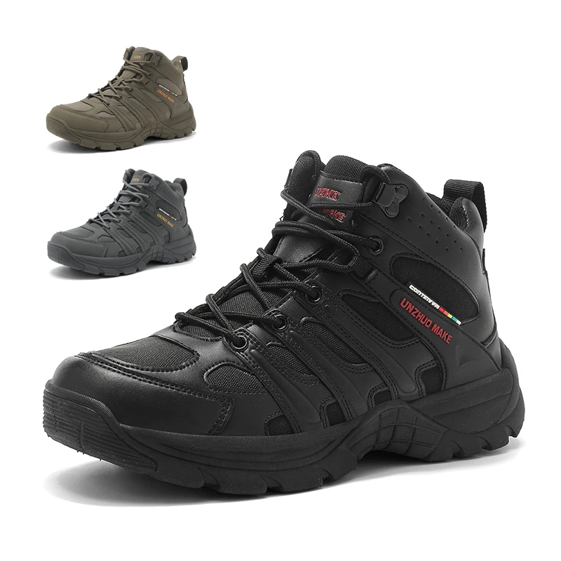 

Men’s Waterproof Hiking Boots High-top Trekking Shoes Outdoor Wading Trainers Hunting Tactical Boots Sneakers for Camping River