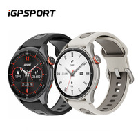 iGPSPORT LW10 Heart Rate Monitoring Bluetooth Call GPS Sports Fitness Blood Oxygen for Running Cycling 1.43in AMOLED Screen