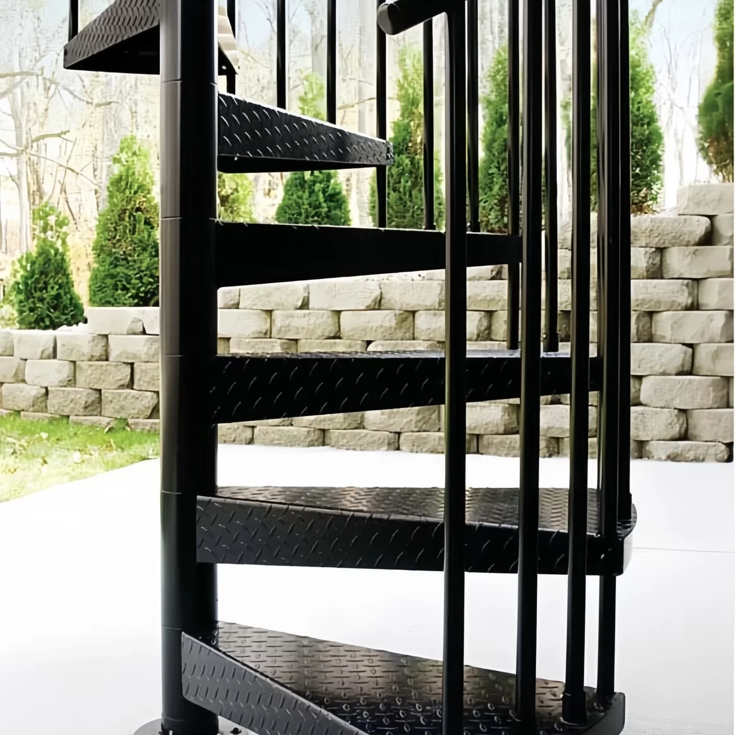 カスタマイズ可能なモダンで美しい螺旋階段、推奨される組み立て式金属製螺旋階段。