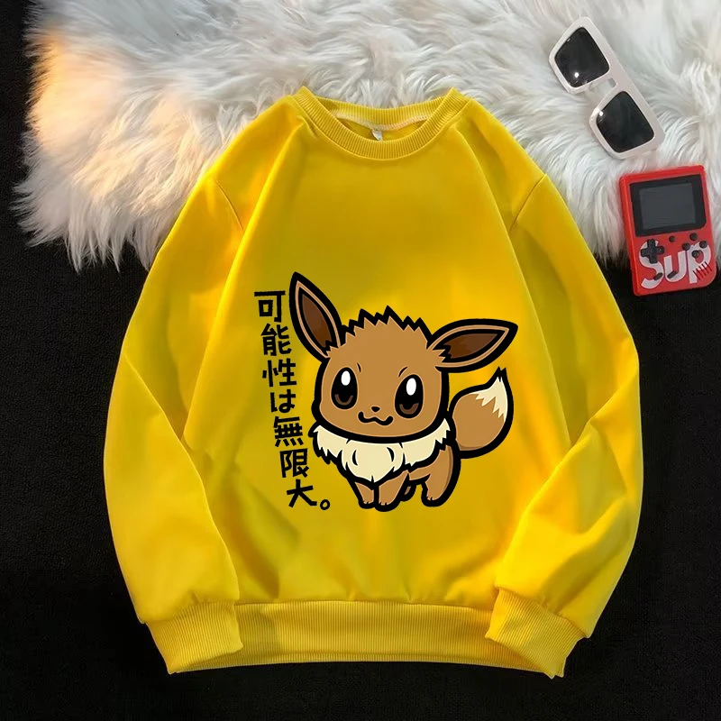 Детские-толстовки-с-круглым-вырезом-pokemon-аниме-Пикачу-генгар-eevee-пуловеры-свитшот-весенние-топы-с-длинными-рукавами-тонкая-детская-одежда-новинка