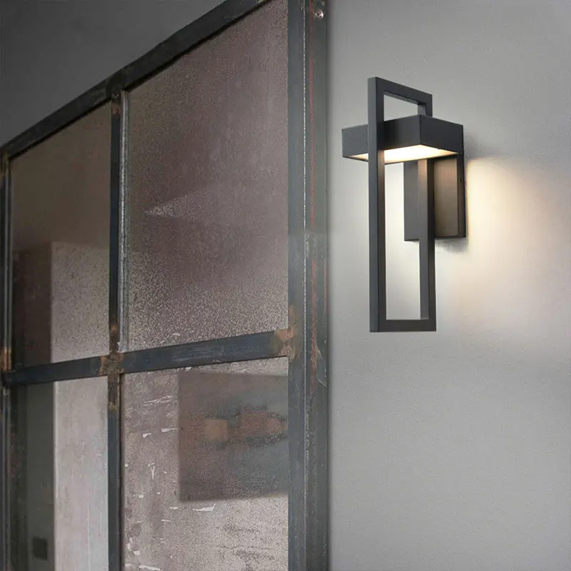 Applique Murale Imperméable en Acier Inoxydable, Luminaire d'Extérieur Moderne et Simple, Idéal pour une Véranda, une Cour, un Couloir, un délégations ou une Allée