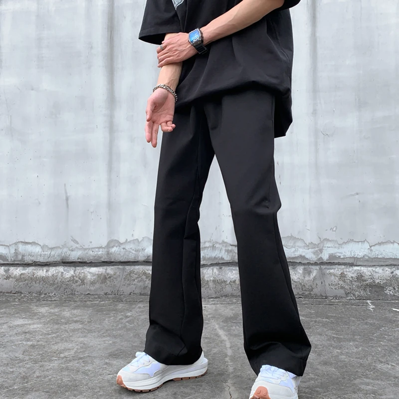 

Мужские брюки прямого кроя в американском стиле, повседневные, модные, свободные, с эффектом драпировки, молодежные, энергичные