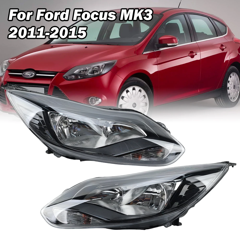 Car Front Headlight Assembly For Ford Focus Mk3 Zetec & Titanium 2011 2012 2013 2014 2015 Headlamp Replacement House Car Parts