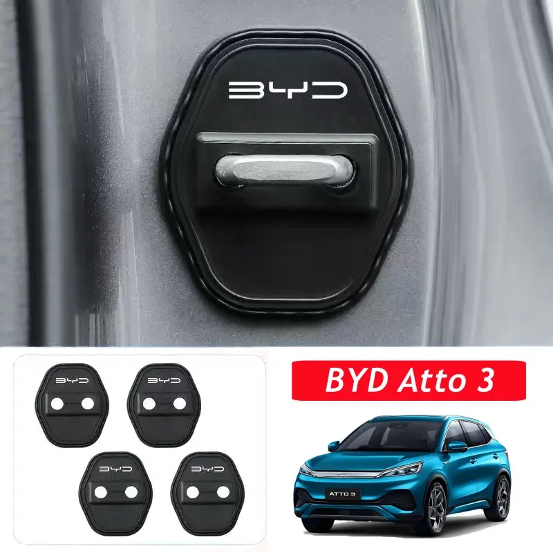 

Для BYD Atto 3 EV 2025 2024, защитный силиконовый чехол для дверного замка автомобиля, аксессуары