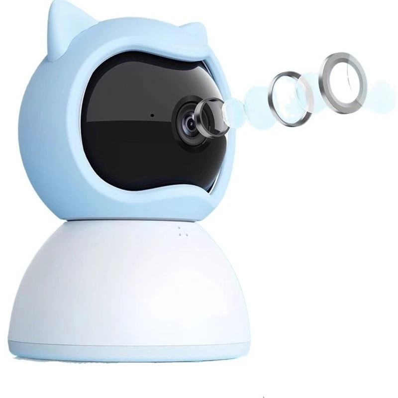 [NEW!X13A】 1Set Indoor Wi-Fi Baby Monitoring Camera And Home Security Device Featuring Two-Way Audio, Motion Detection EU Plug