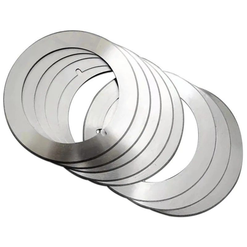 Imagem -02 - Lâmina Circular da Máquina de Corte Lâminas 9crsi Redondas Faca para o Corte Plástico do Couro do Filme de Papel 10 Peças