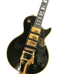 Oem 6 string black color electric guitar,Finish Gloss,White binding 3 pickups , mahogany wood body and neck free delivery