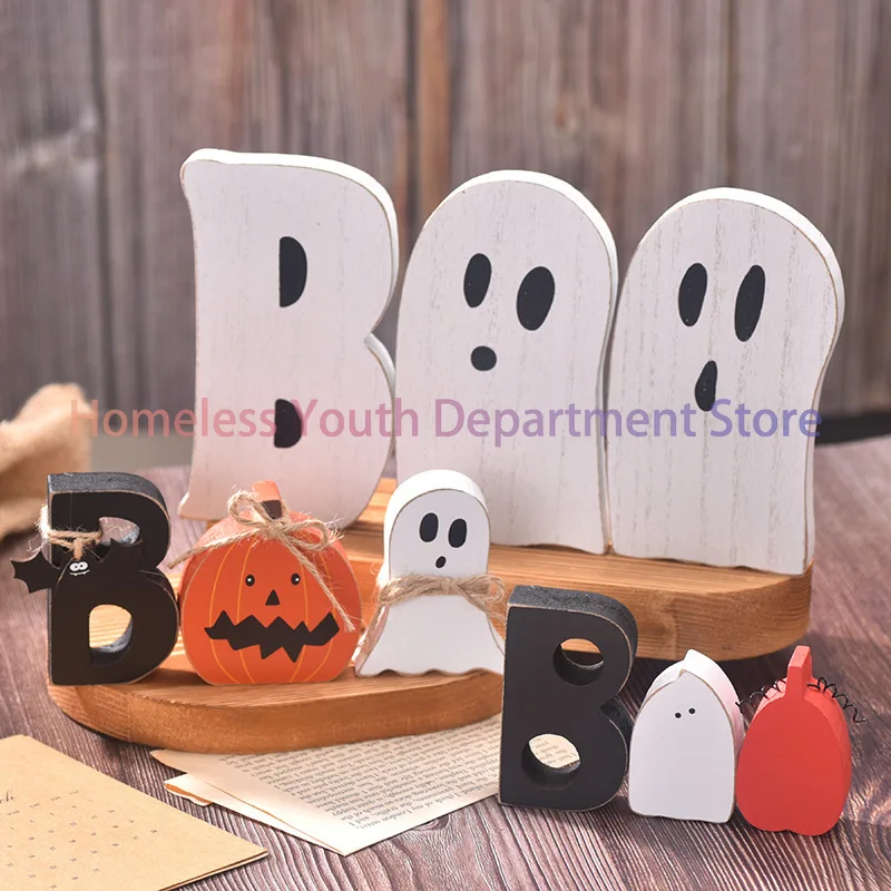 Wooden ornaments for Halloween decorations