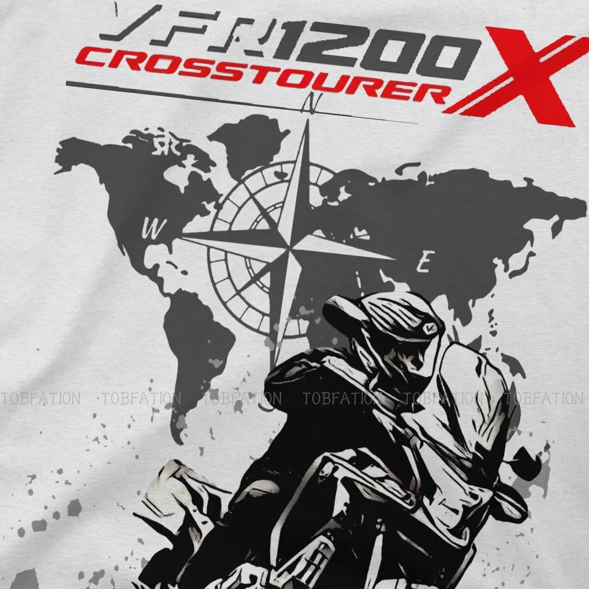 Adventure Motorcycle Tour 1200 X Crosstourer  T Shirt Vintage Grunge Summer Oversize Cotton Men Clothes Harajuku Crewneck TShirt