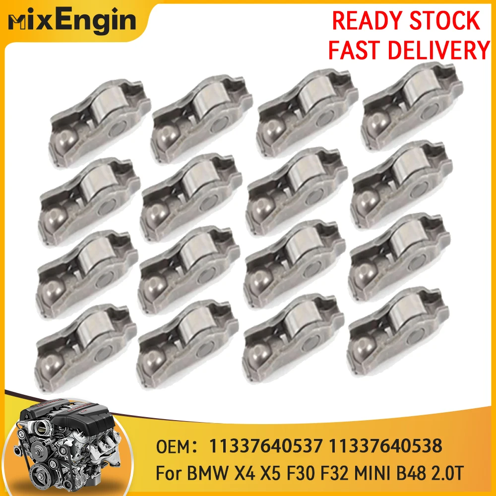 

16PCS Engine Rocker Arm Fit 2.0 T For BMW X4 X5 330i F30 F32 F56 G20 630i G32 G12 730Li B48 B48B20 2.0T L4 GAS 15-22 11337640538