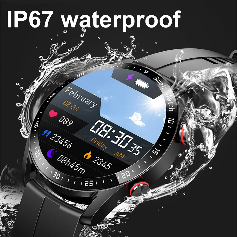 GT3 ECG + PPG GPS sportowy inteligentny zegarek Bluetooth dzwoni do kobiet z pełnym ekranem dotykowym IP68 wodoodporny inteligentny zegarek dla