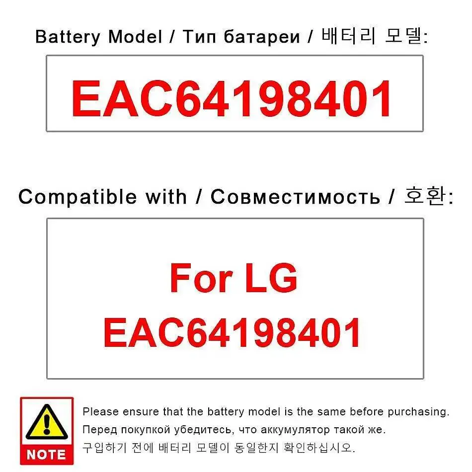 

Cleaning Robot Battery For LG EAC64198401 3500Mah Long-Lasting Performance High Capacity