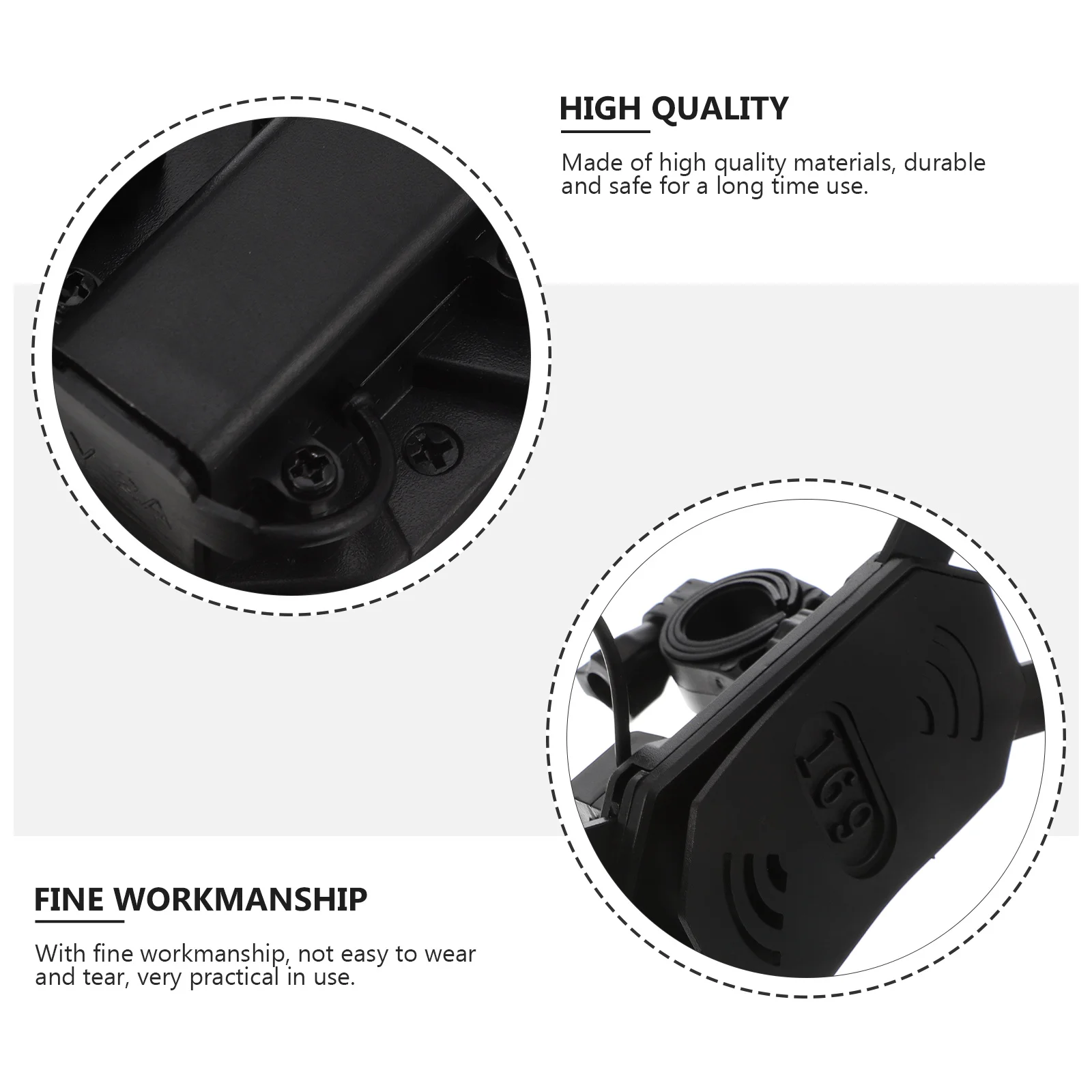 

Motorbike Phone Charging Holder Durable Adjustable Mobile Phone Bracket for Motorcycle Handlebar Navigation Equipment