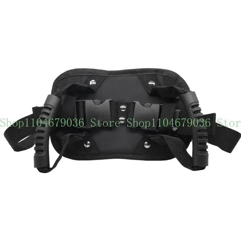 

652F Motorcycle Scooter Rear for Seat Safety Belt Anti-slip Strip with Handle for Chi