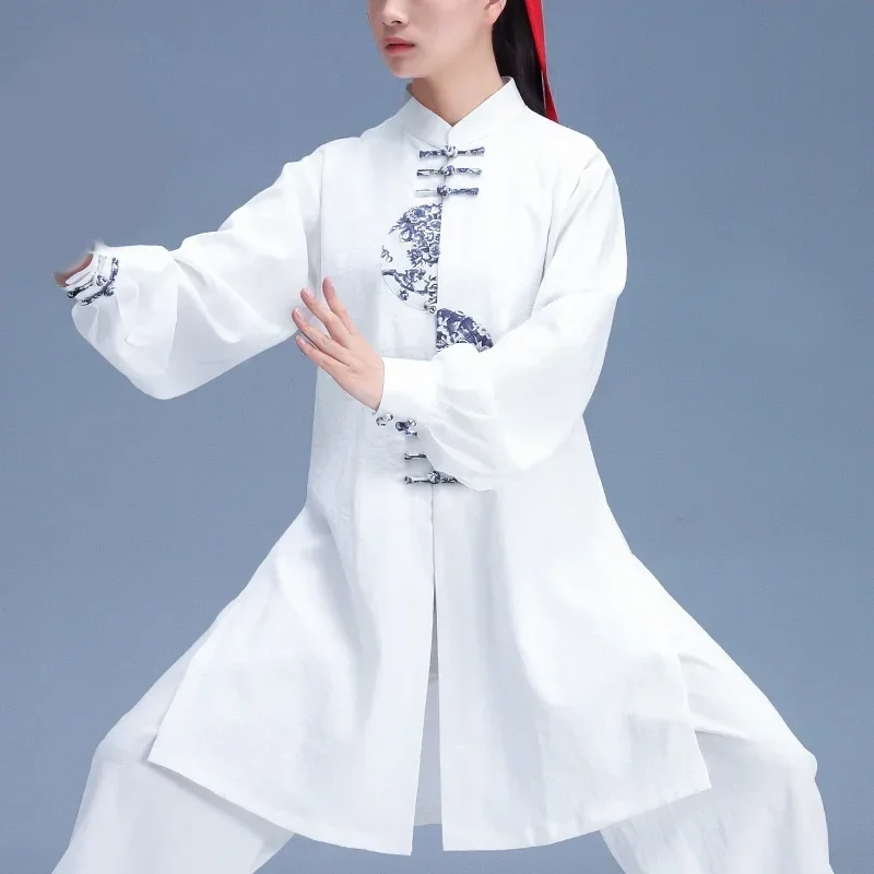 Uniforme de Tai Chi, ropa tradicional china, ropa de Taichi Wushu, traje de artes marciales, ropa deportiva de ejercicio matutino de Kung Fu 1103 MN1