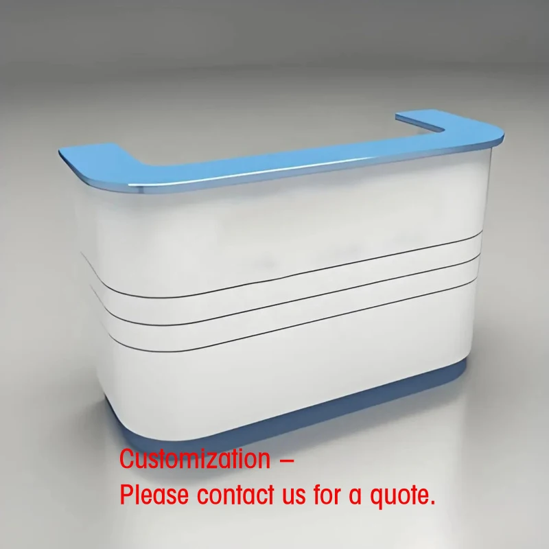 custom.Shinestone Modern Design Hospital and Nursing Home Reception Desk Front Desk Guide Bar Consultation Hotel Use
