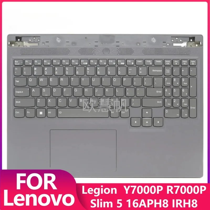 

Новая верхняя крышка для подставки для рук с подсветкой и американской раскладкой клавиатуры для Lenovo Legion Slim 5 16APH8 IRH8 Y7000P R7000P (2023) 16 дюймов