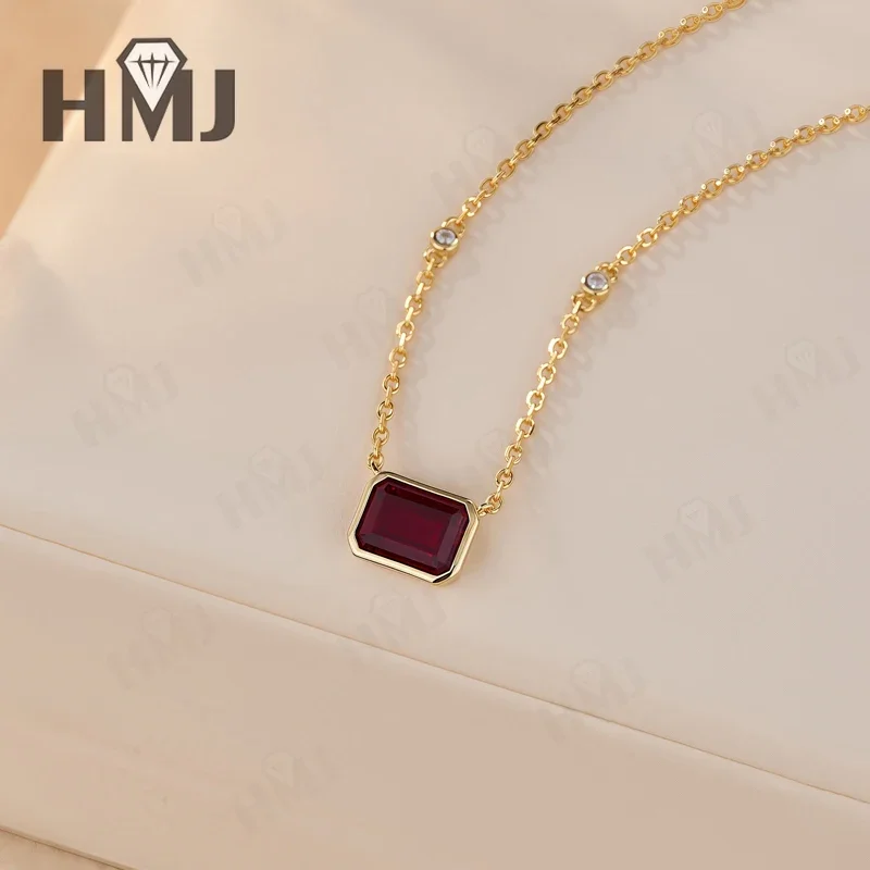 Halskette mit Anhänger aus 925er-Sterlingsilber, D-Farbe, Moissanit-Halskette, im Labor gezüchteter Smaragdschliff, 2 Karat GRA-zertifiziert, hochwertiger Schmuck, Jahrestagsgeschenk – Detail 32