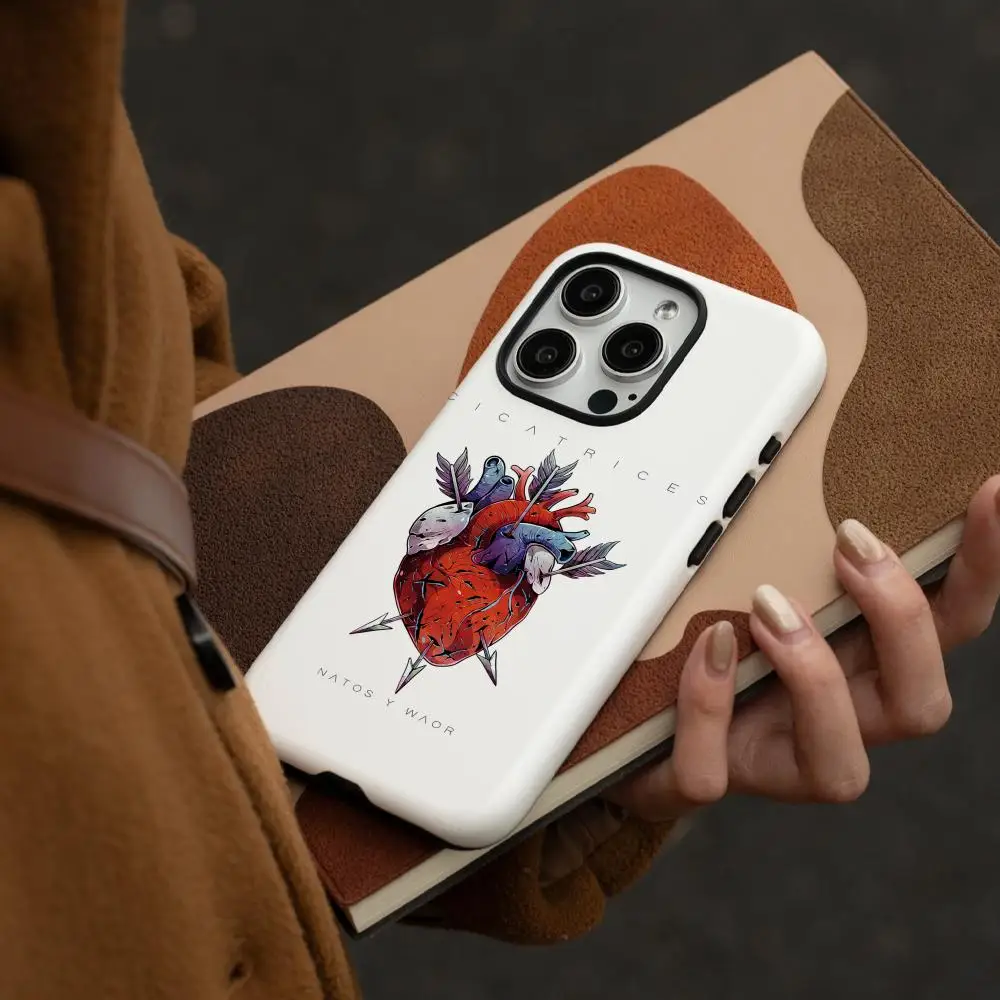 Luxury Fashion N-Natos y Waor Phone Case for iPhone 16 15 14 13 12 11 Pro Max Plus Luxury Magnetic Double-layer Back Cover