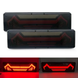 2x 46cm Waterproof LED Truck Trailer Lorry Caravan Taillight Warning Light Rear Taillight stop lorry Bus Brake Reverse turn lamp