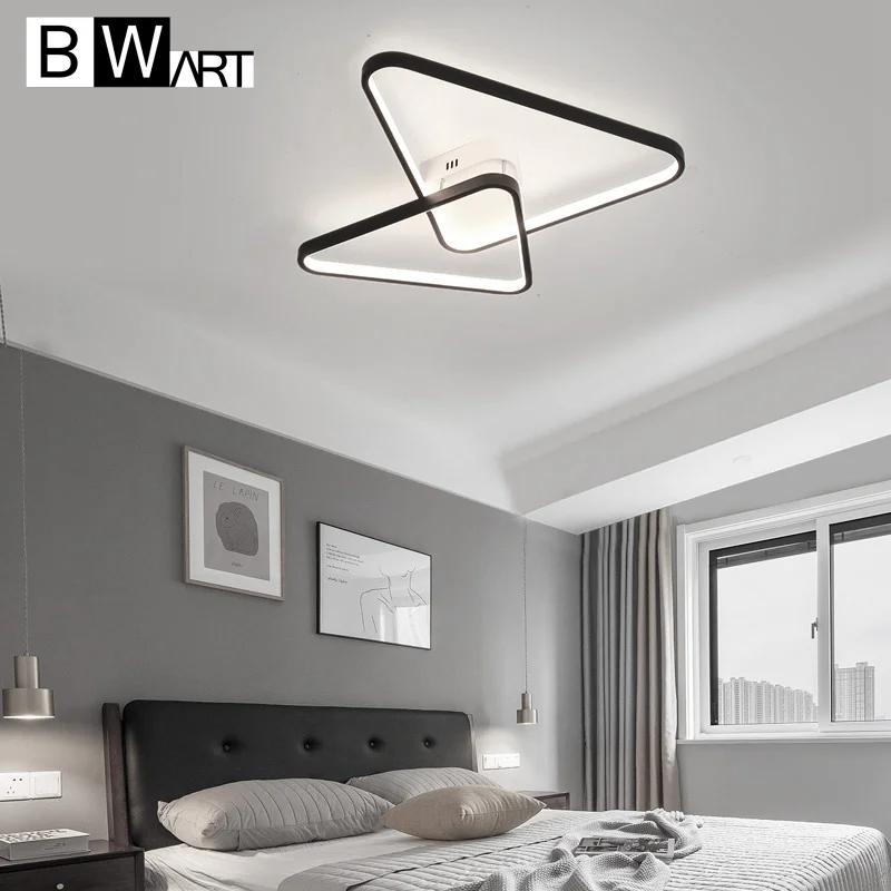 

Ceiling Mount Modern Led Chandelier Decoraction Black White Chandelier Lighting For Living room Bedroom Light Fixtures Luminaire