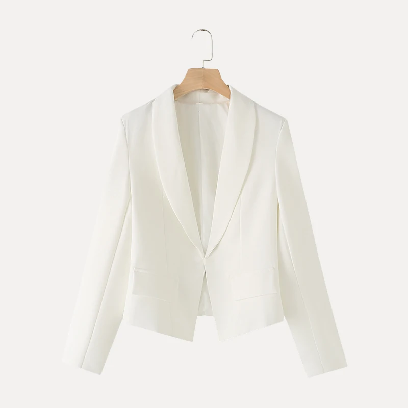 Primavera 2025 Faion ort Sve Cappotto lungo da donna Design con gancio Abito in poliestere Jaet Commute Sle Colore puro Z Marca