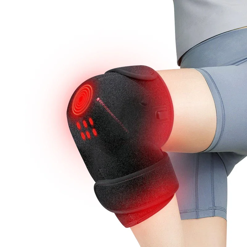 660nm 850nm Knee Pain Relief Red Light Therapy with Pulse Knee Heating Pad Physiotherapy Equipment