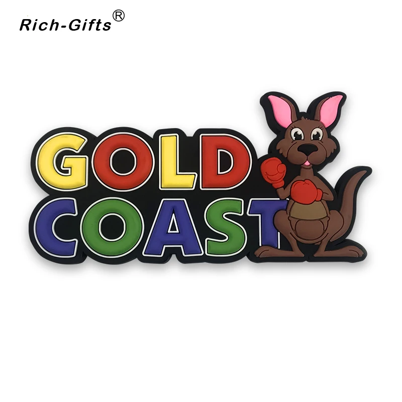 

Personalized 3D Soft Rubber Souvenir, Custom Fridge Magnet Australia, OEM and ODM