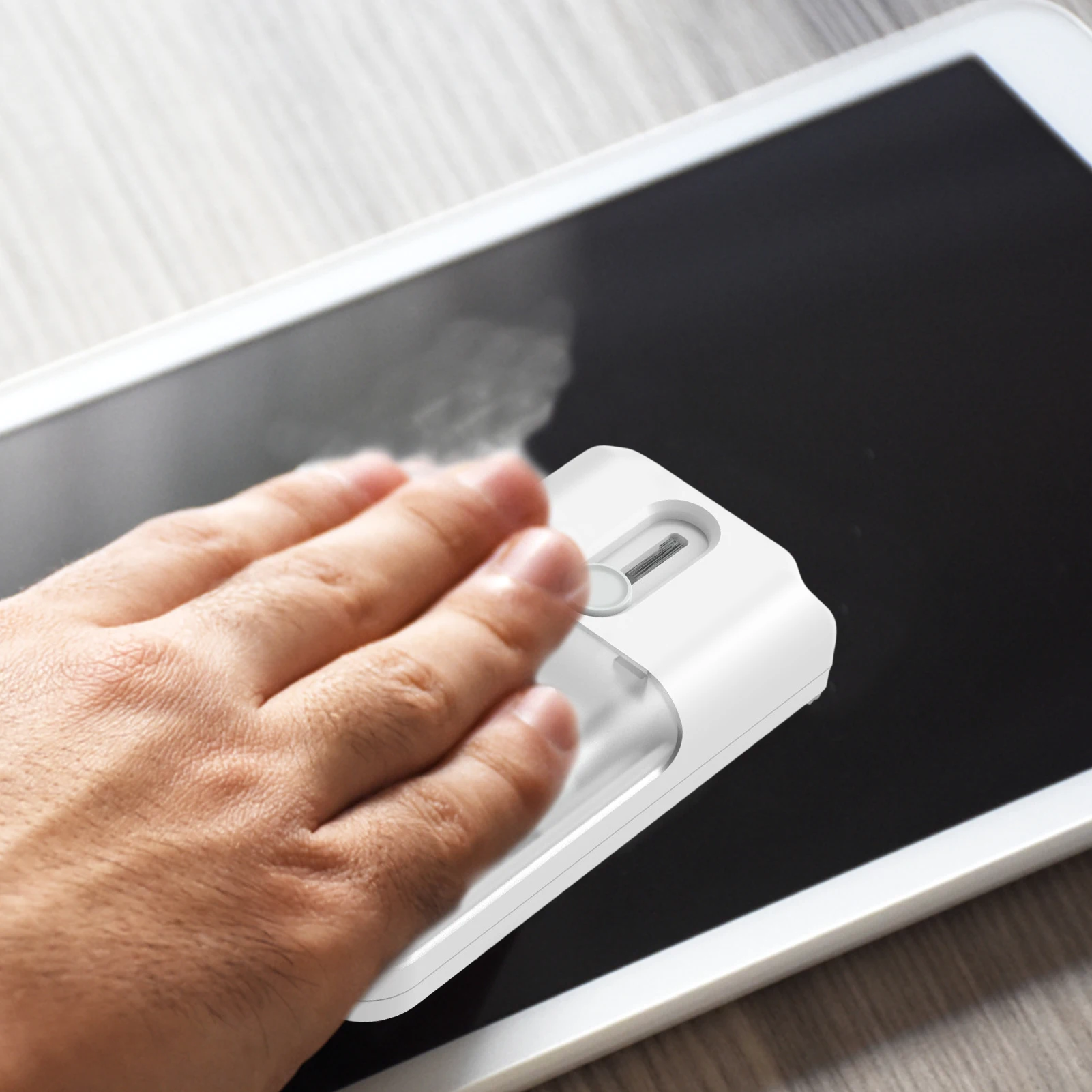 ชุดทำความสะอาดคีย์บอร์ดชุดทำความสะอาดพอร์ตโทรศัพท์พร้อมแปรงคีย์บอร์ดชุดทำความสะอาดอเนกประสงค์แปรงสำหรับหูฟังไร้สายเคส6