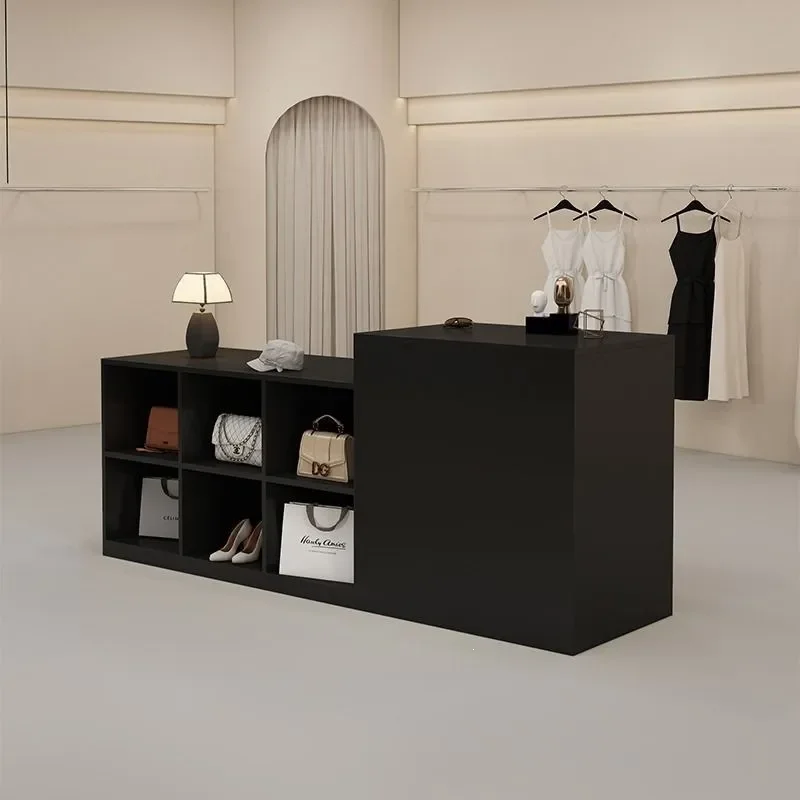 Retail Display Stand Middle Table Showcase Cabinet for Clothing Shoes Bags Store Fixture Furniture Exhibition Counter