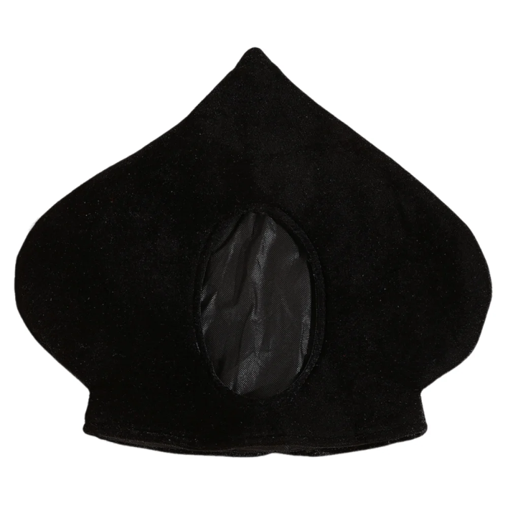 

Creative Spades A Hat Comfortable Funny Roleplaying Photo Cap Elastic Unisex Decorative Black Headgear Halloween Party