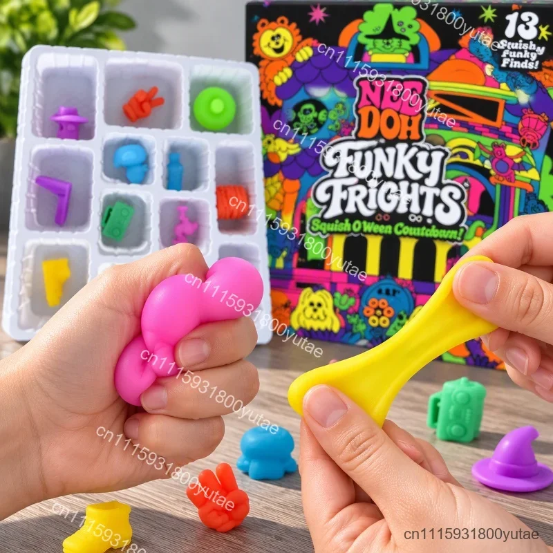 Christmas Advent Calendar Blind Box Needoh Nice Cube Squish Fidget Toy Sensory Stress Relief Anti‑Anxiety Xmas Gift