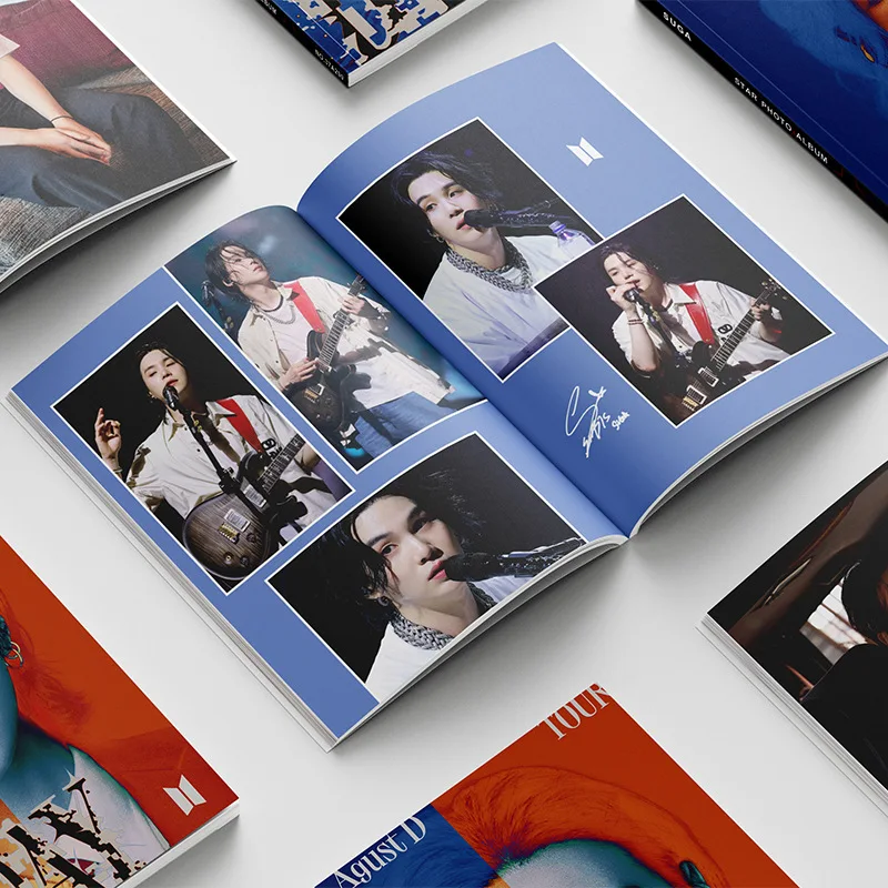 New Photo Album SUGA SugaAgust D Coated Paper Color Printed High-definition Picture Album Collection Book 80p